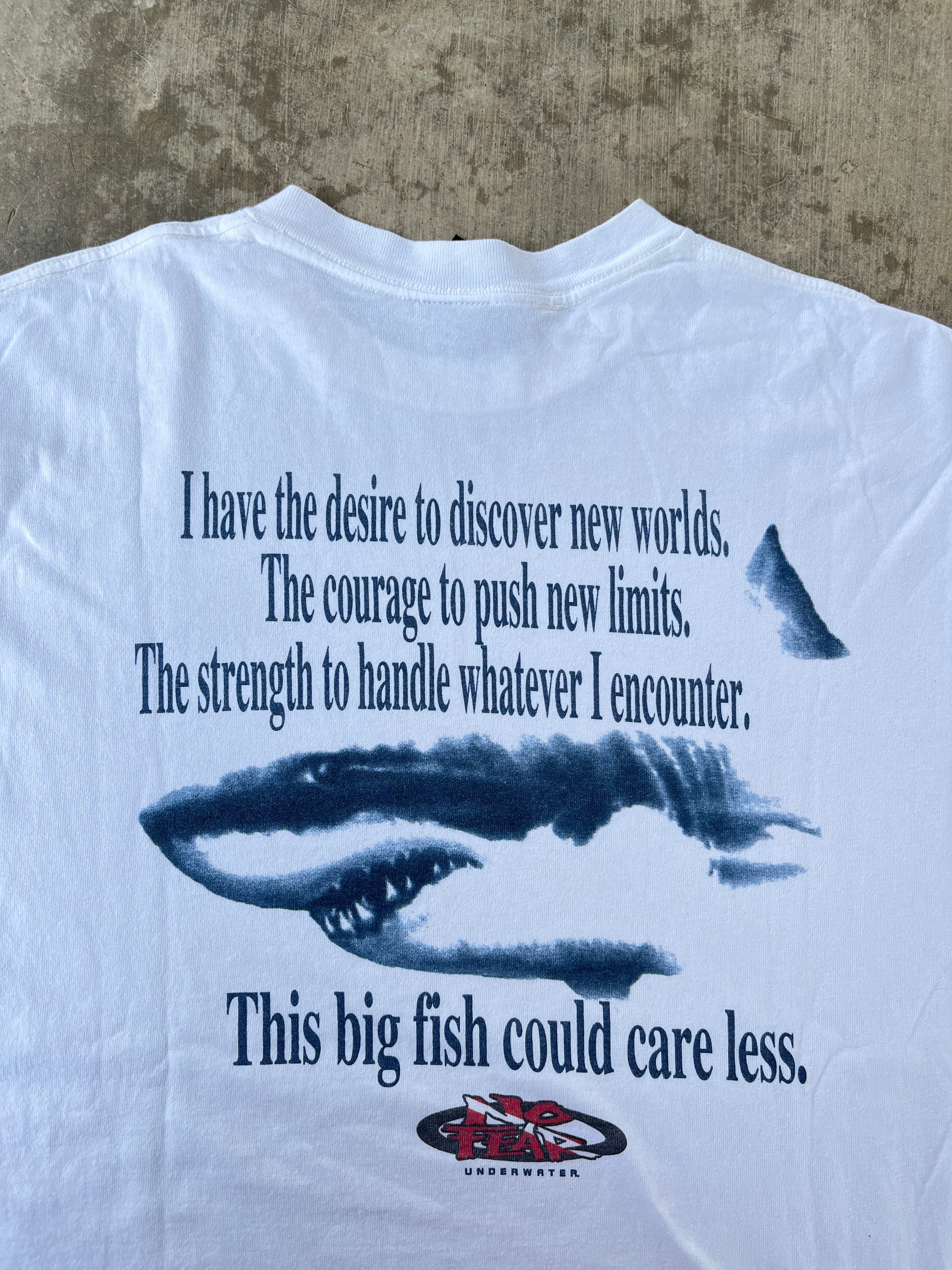 Vintage No Fear Shark T Shirt (L)