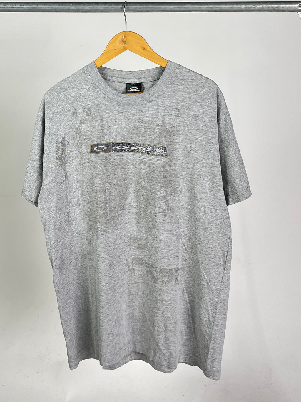 Vintage Oakley Script Logo T Shirt (L)