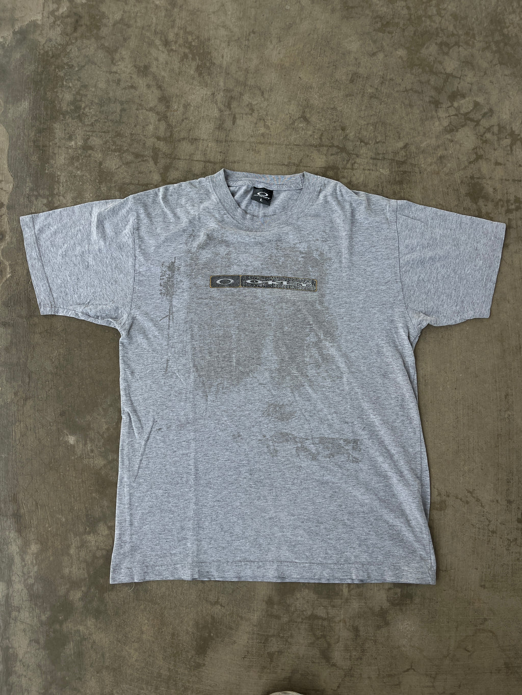 Vintage Oakley Script Logo T Shirt (L)