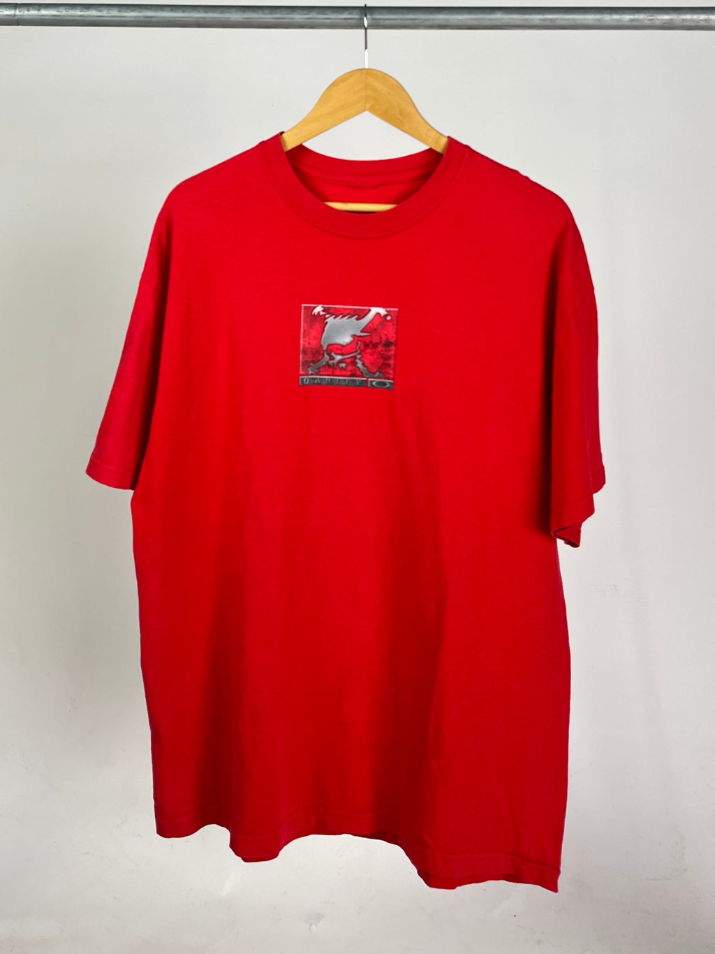 Vintage Oakley Industrial Skull T Shirt (XL)