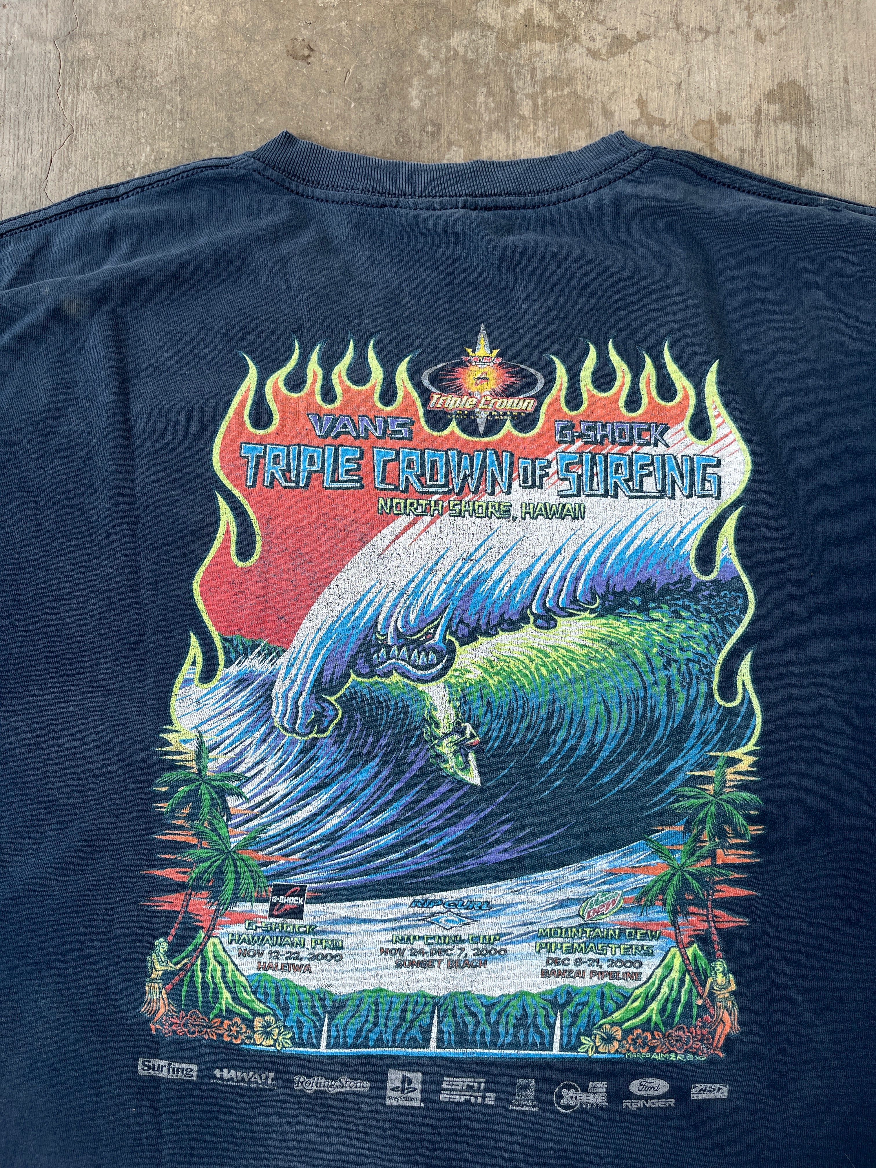 2000 Vintage Vans Triple Crown of Surfing Longsleeves (XL)