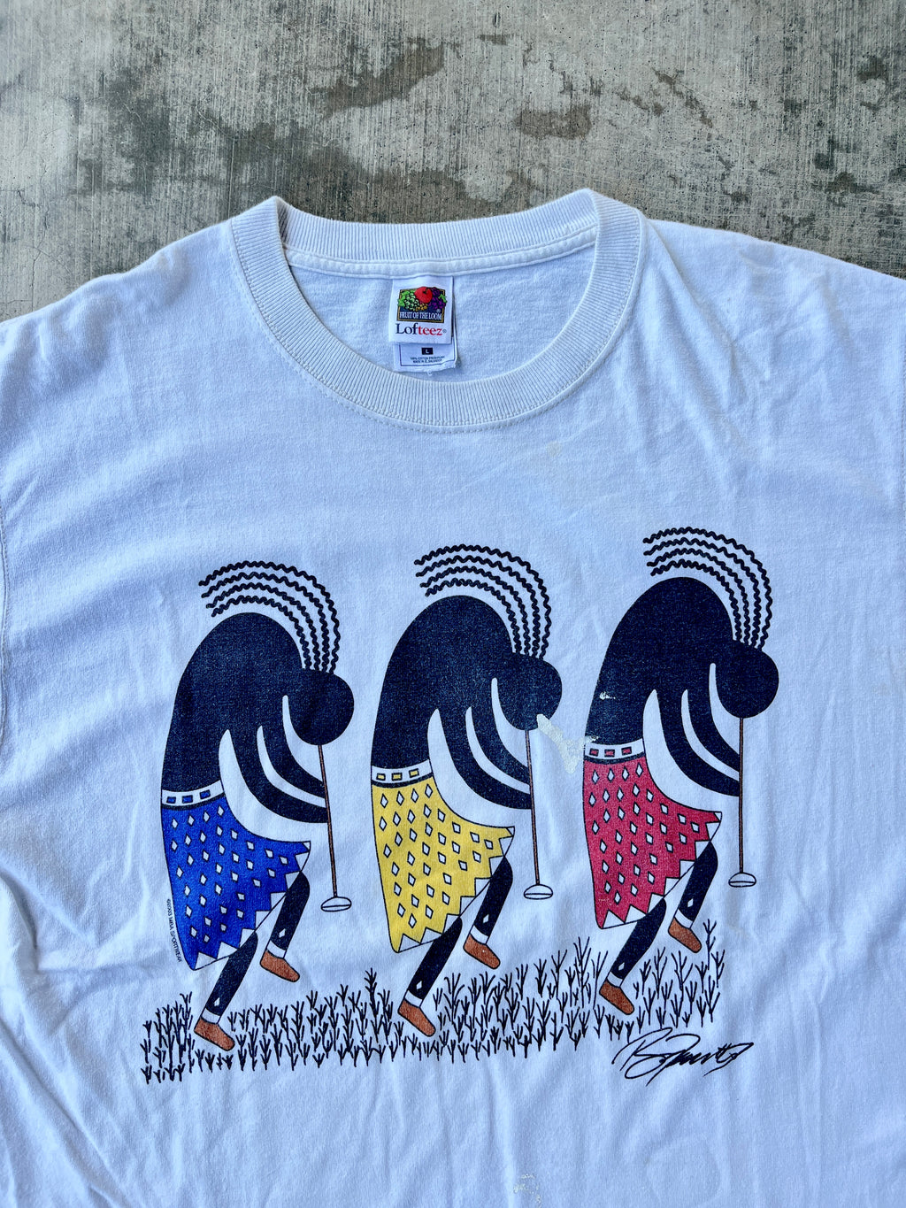 Vintage Tribal Art Tee (L)