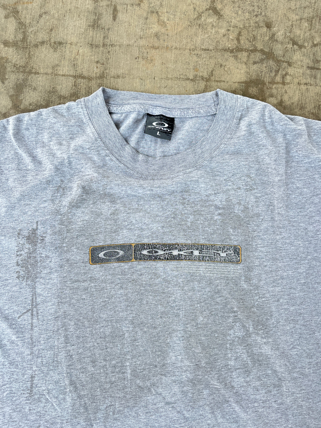 Vintage Oakley Script Logo T Shirt (L)