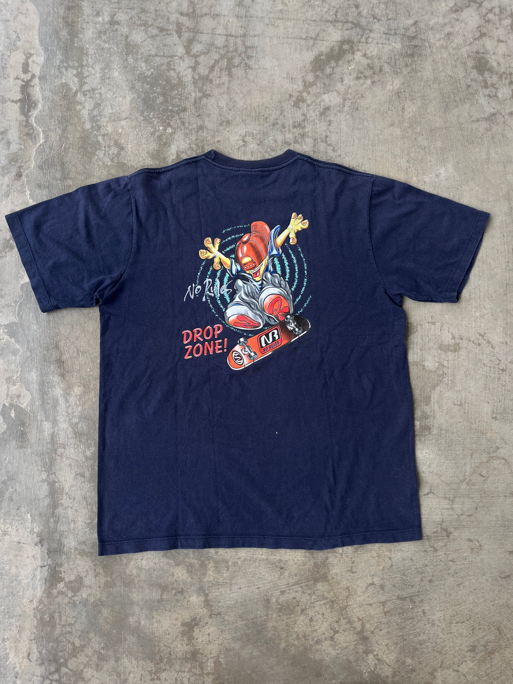 Vintage No Rules Skateboard T Shirt (L)