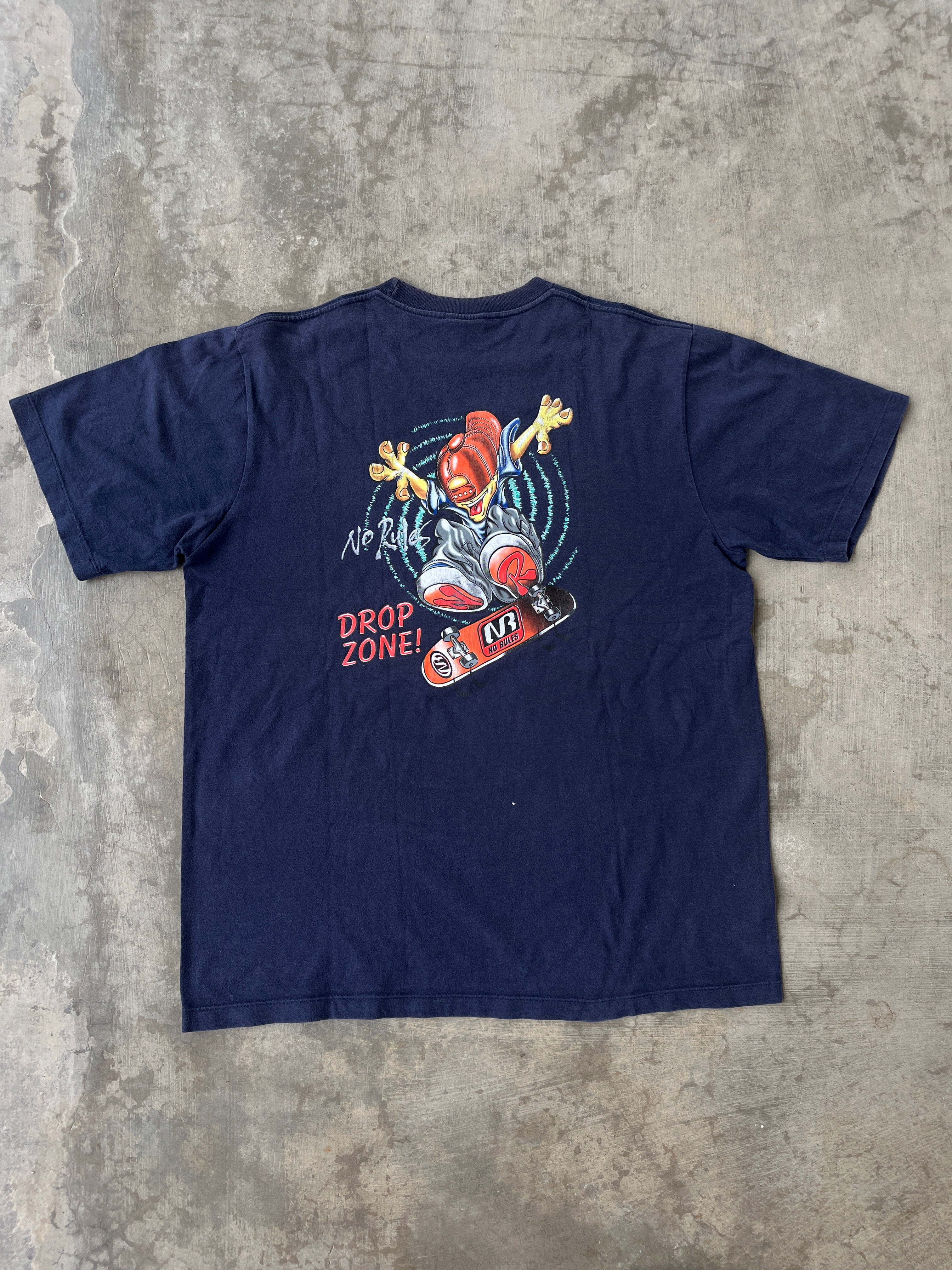 Vintage No Rules Skateboard T Shirt (L)