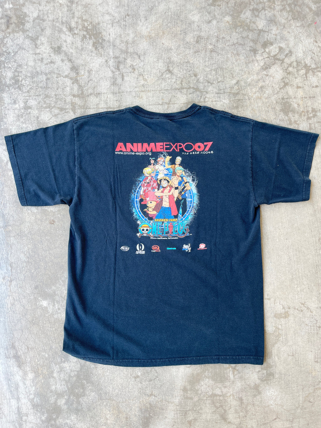 2007 One Piece Skypiea Anime Expo Staff T Shirt (L)