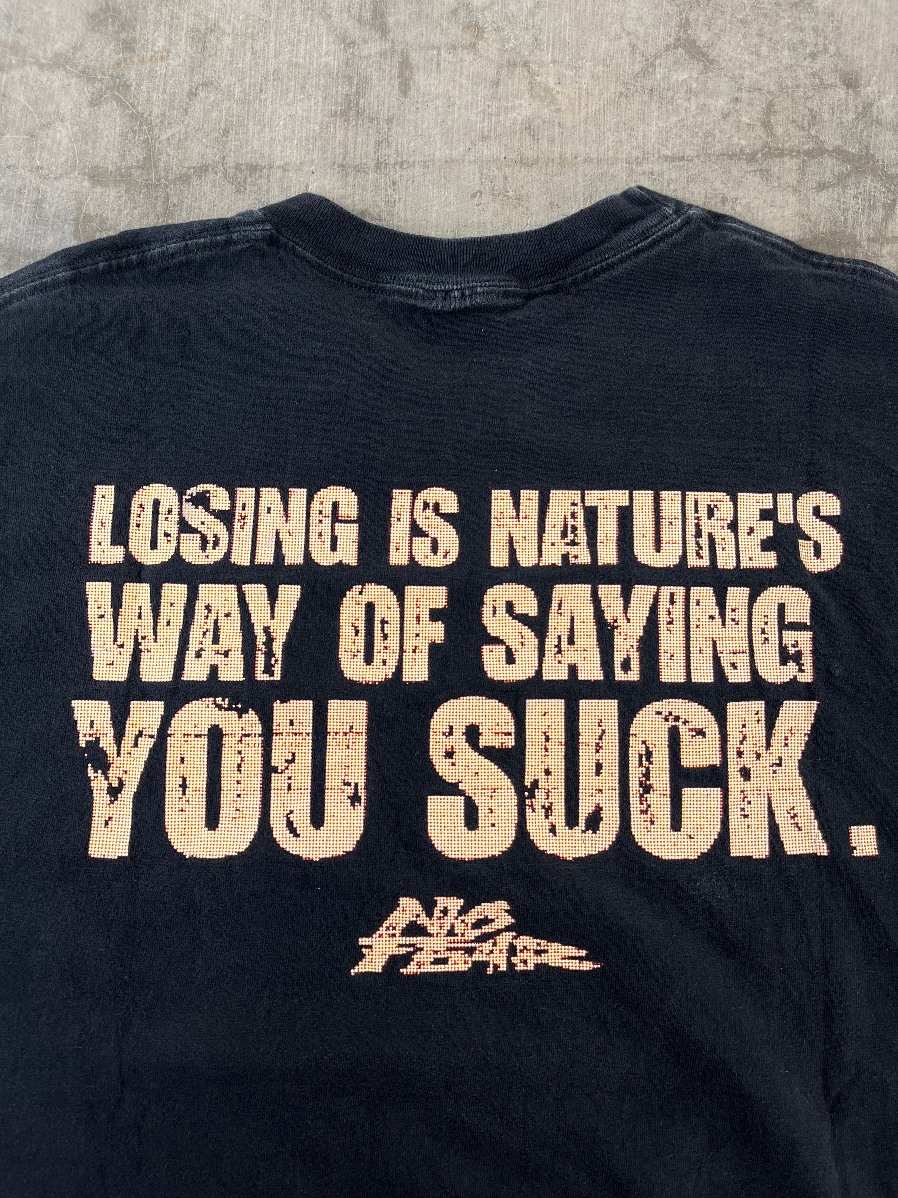 Vintage No Fear You Suck T Shirt (L)