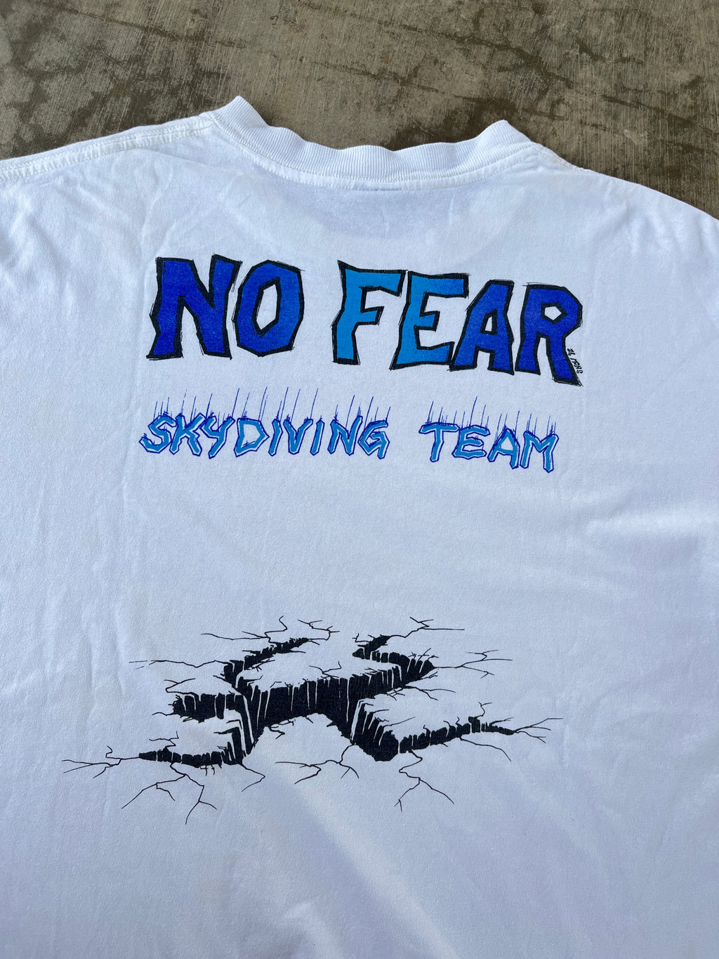 Vintage No Fear Skydiving Team T Shirt (L)