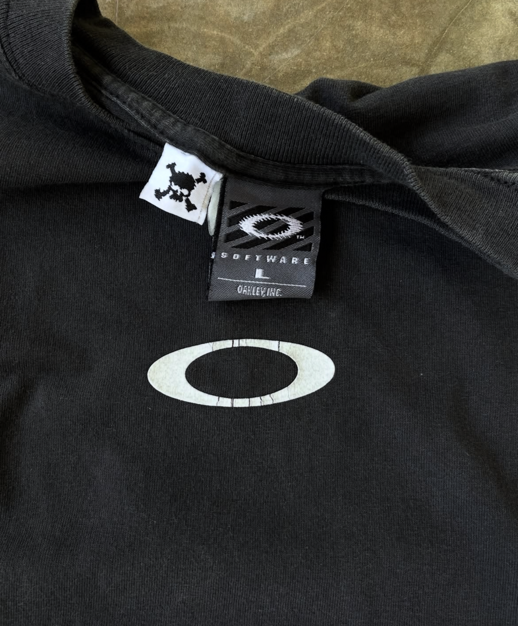 Vintage 90s Oakley Software Mid Ellipse Double Tag