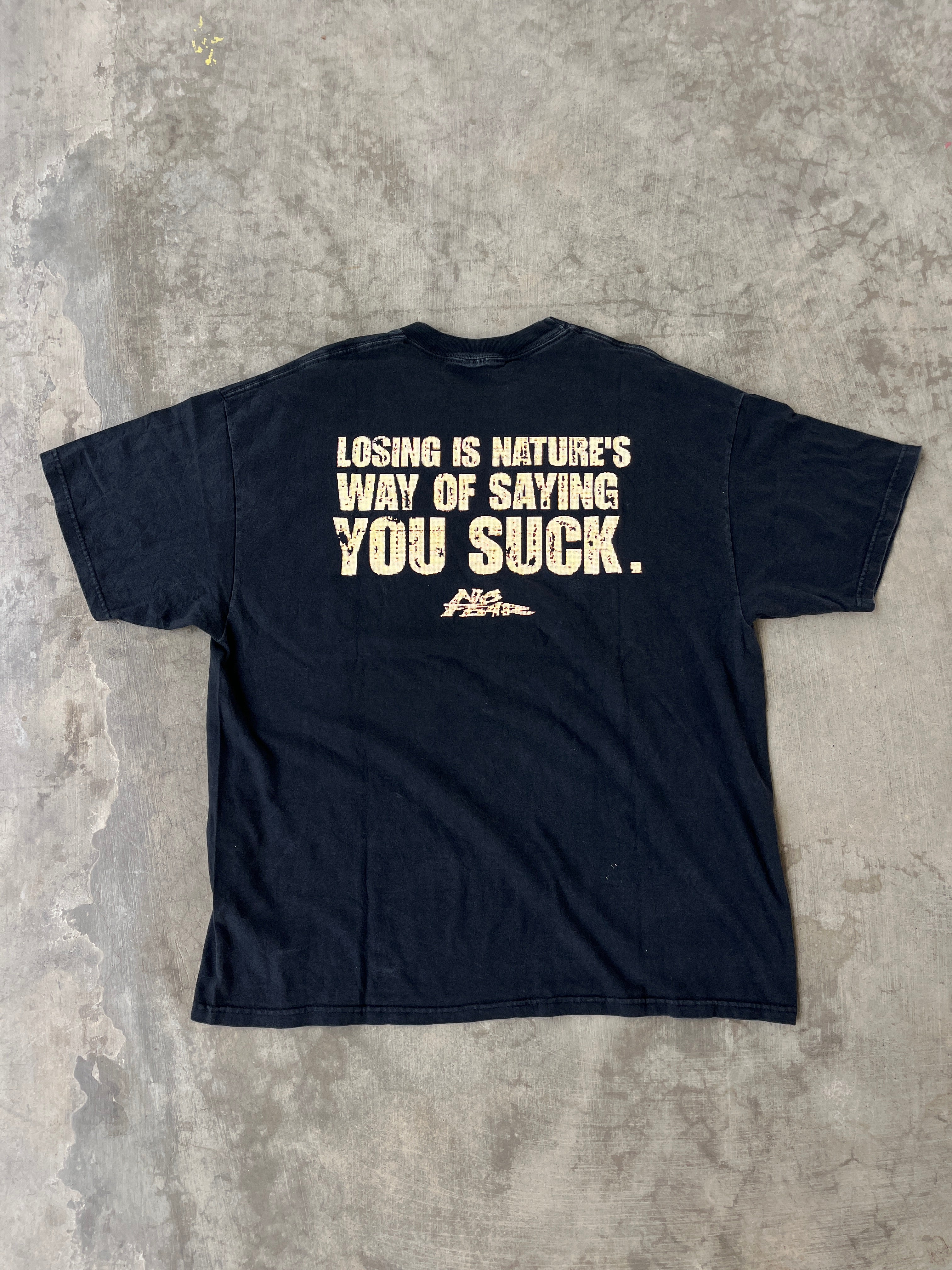 Vintage No Fear You Suck T Shirt (L)