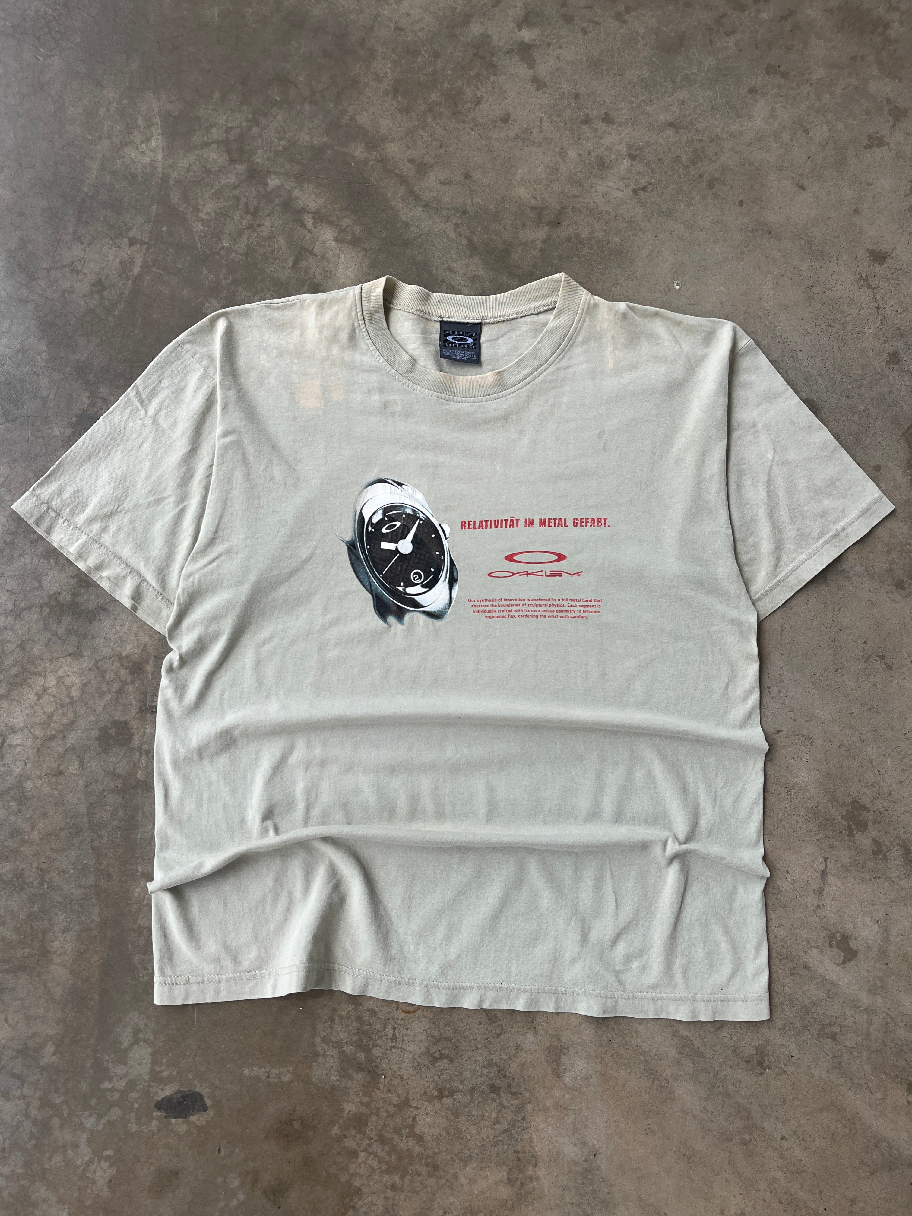 Vintage 00s Oakley Relativitāt in Metal Gefast Asian Bootleg Shirt