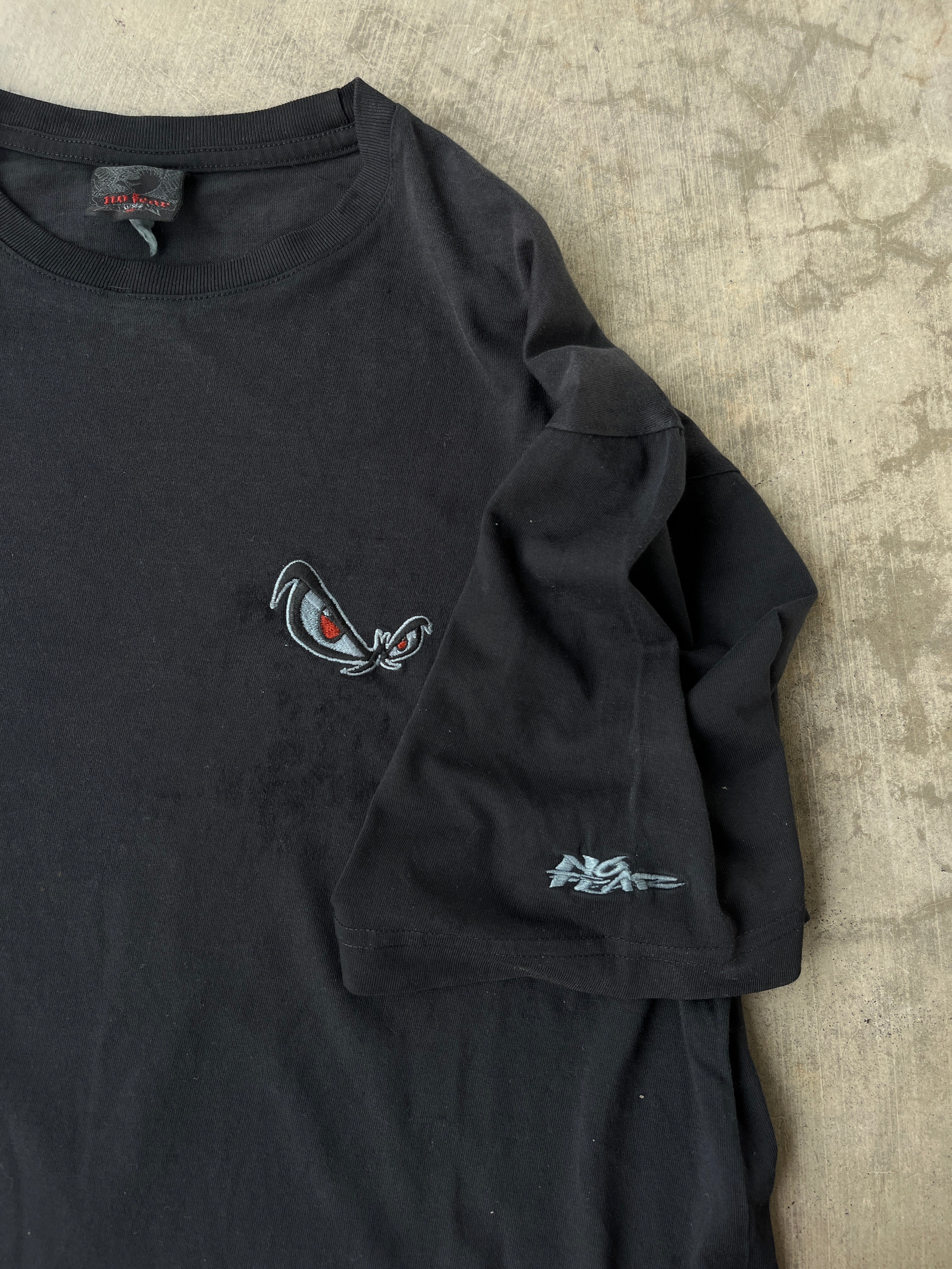 Vintage No Fear Embroidered Eyes T Shirt (L)