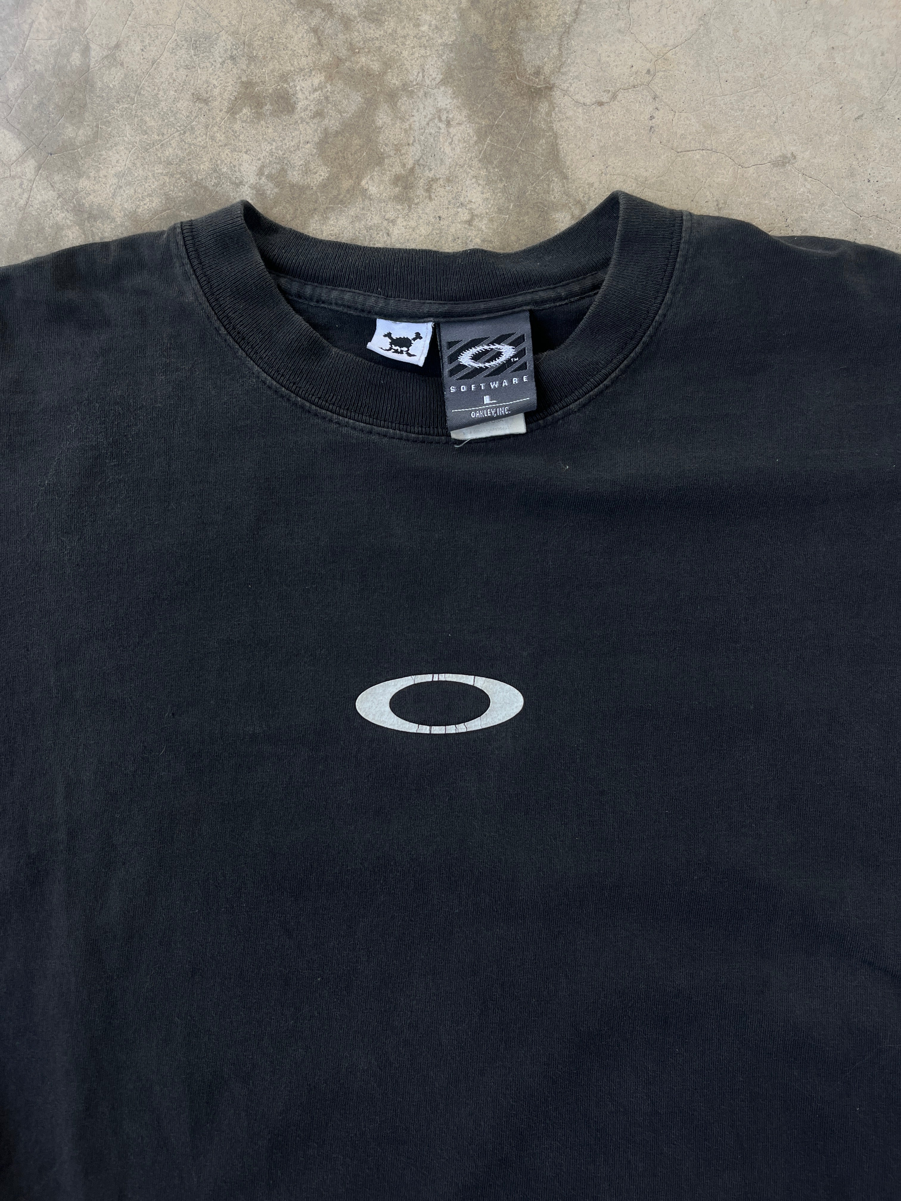Vintage 90s Oakley Software Mid Ellipse Double Tag